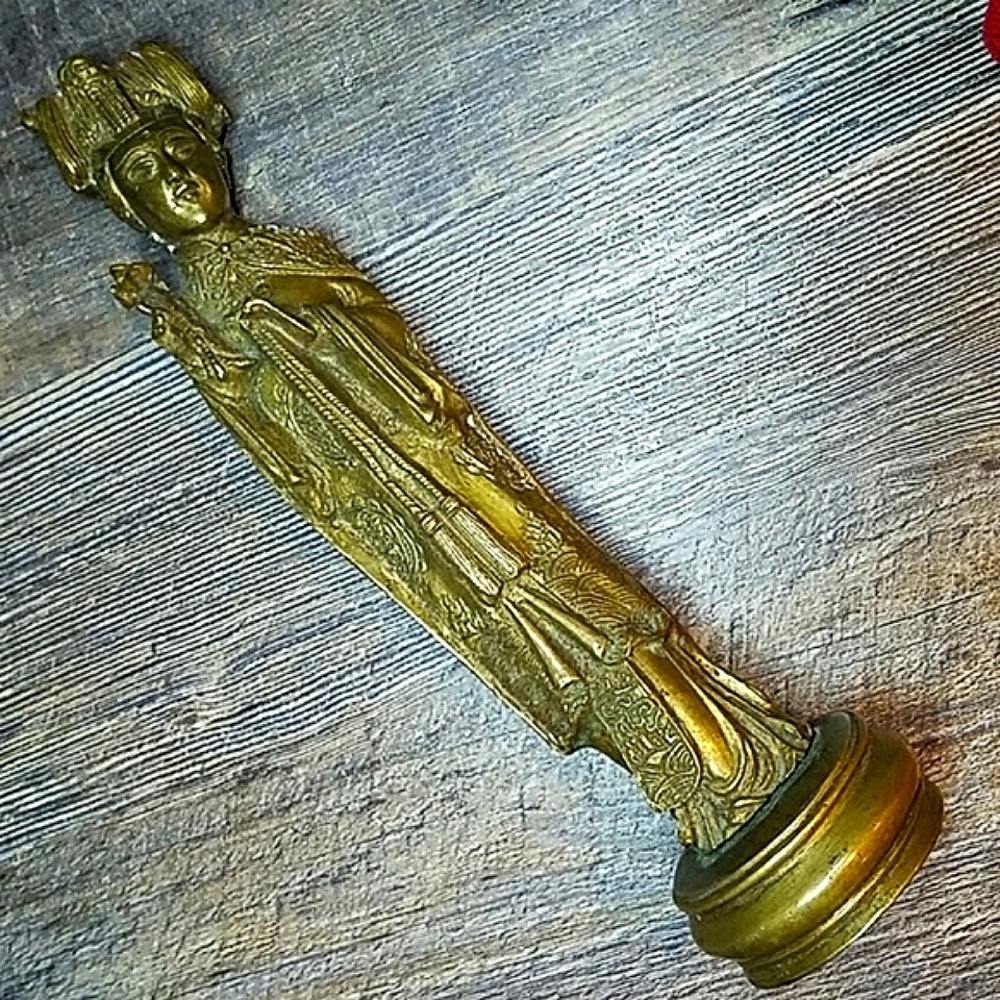 Empress Bronze Statue  19-20th century BEAUTIFUL Patina Antique Oriental…